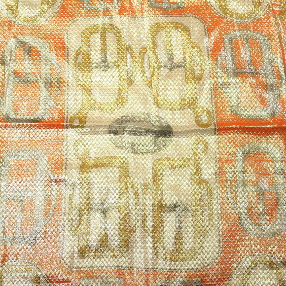 HERMES Orange Scarf - Picture 3 of 3